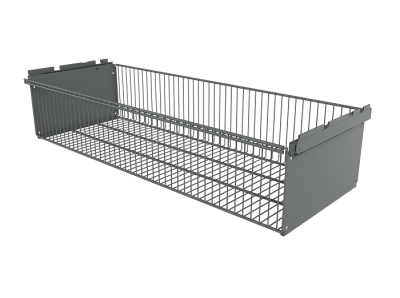 Корзина выдвижная Титан GS 863х340х181 серебристая