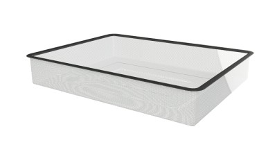 Корзина мелкосетчатая Титан GS 395х410х85 черная